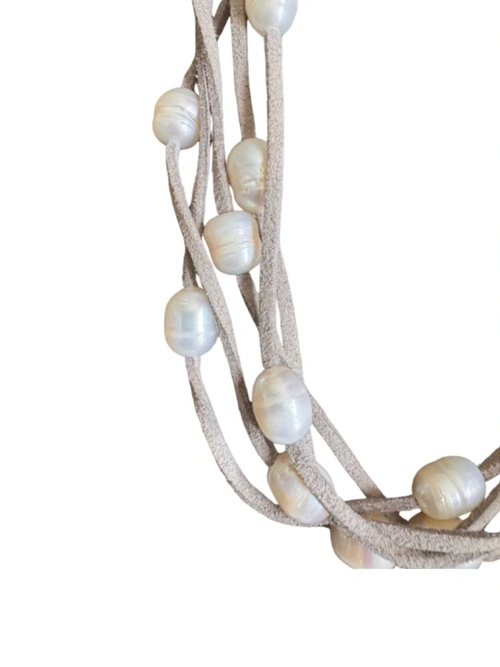 Silpada EP Sterling, Pearls and Suede